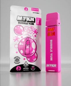 MFKN Disposable 2G Bubble Yum premium disposable vape featuring sweet bubblegum-inspired flavor in a compact portable design