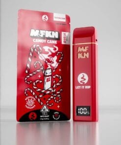 MFKN Disposable 2G CANDY CANE premium disposable vape featuring sweet candy-inspired flavor with sleek portable design