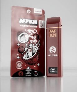MFKN Disposable 2G COCONUT CREAM premium disposable vape featuring smooth coconut cream flavor with sleek portable design