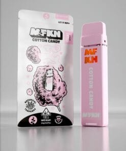 MFKN Disposable 2G Cotton Candy vape with sweet candy-inspired flavor, compact design, and premium disposable build