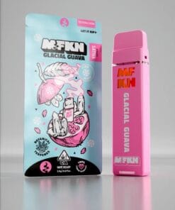 MFKN Disposable 2G Glacial Guava vape featuring icy tropical guava flavor, sleek portable design, and premium disposable build