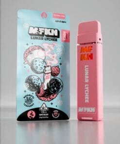 MFKN Disposable 2G Lunar Lynchee vape featuring exotic sweet lychee flavor, smooth performance, and compact premium disposable design