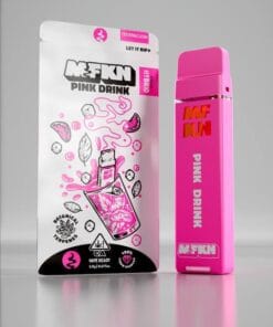 MFKN Disposable 2G Pink Drink vape featuring sweet creamy berry flavor, smooth performance, and compact premium disposable design