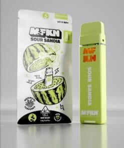 MFKN Disposable 2G Sour Sandia vape featuring tangy sour watermelon flavor, smooth performance, and compact premium disposable design